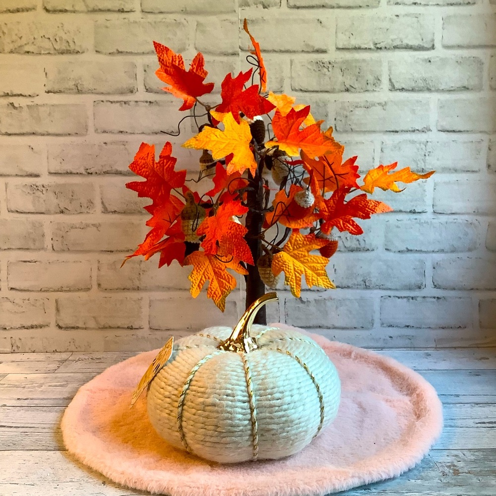 Fresh Fall 8" Harvest Woven Pumpkin